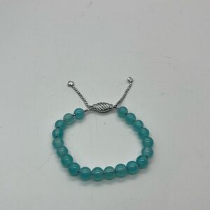 David Yurman aqua Caledonia spiritual bead bracelet 8mm